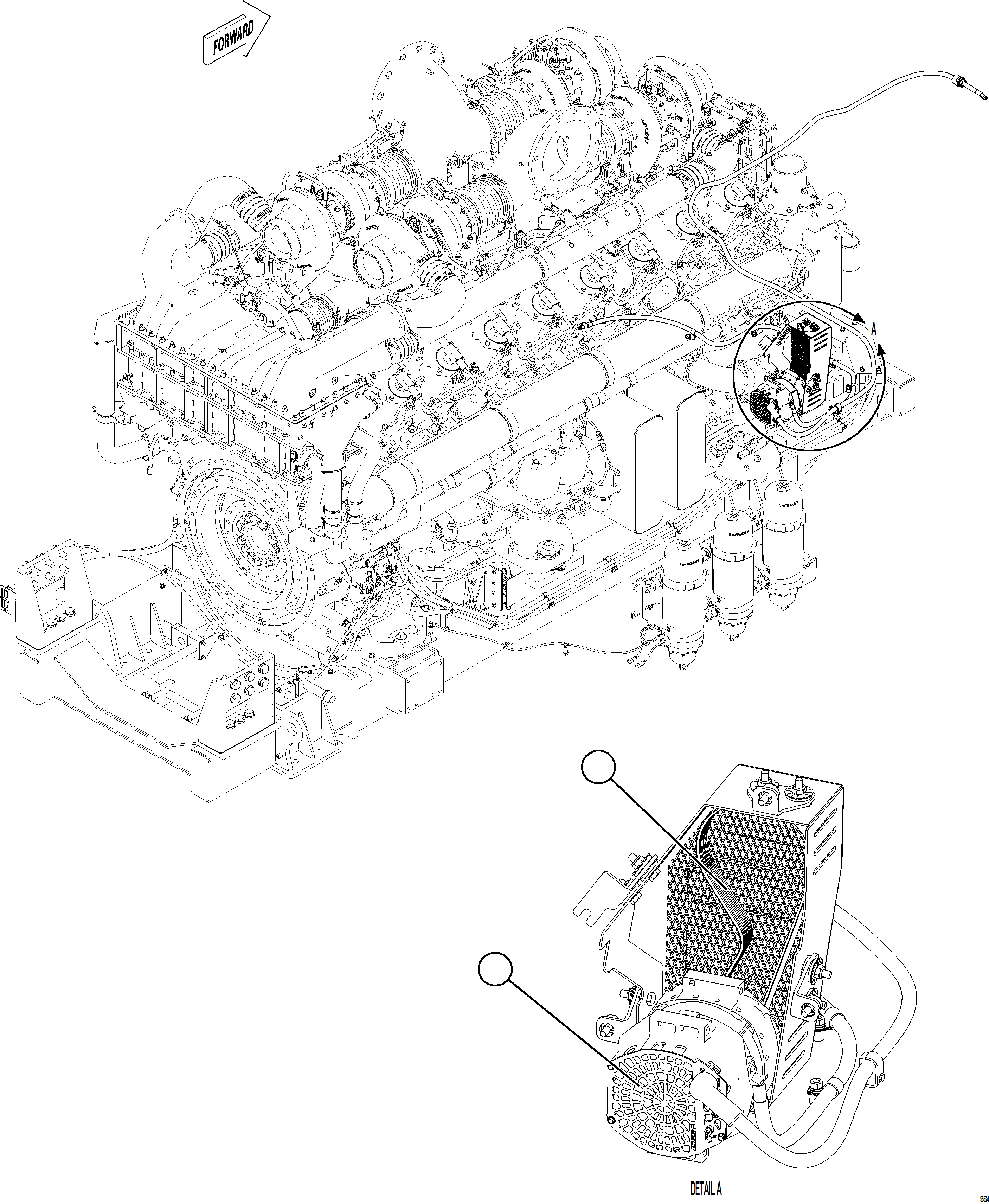 Dump Trucks Komatsu / AFE92-M 980E-5SE S/N A60051 - A60056  KHSA(afe92-m) / BATTERY CHARGING ALTERNATOR INSTALLATION(E-044 : 95534)