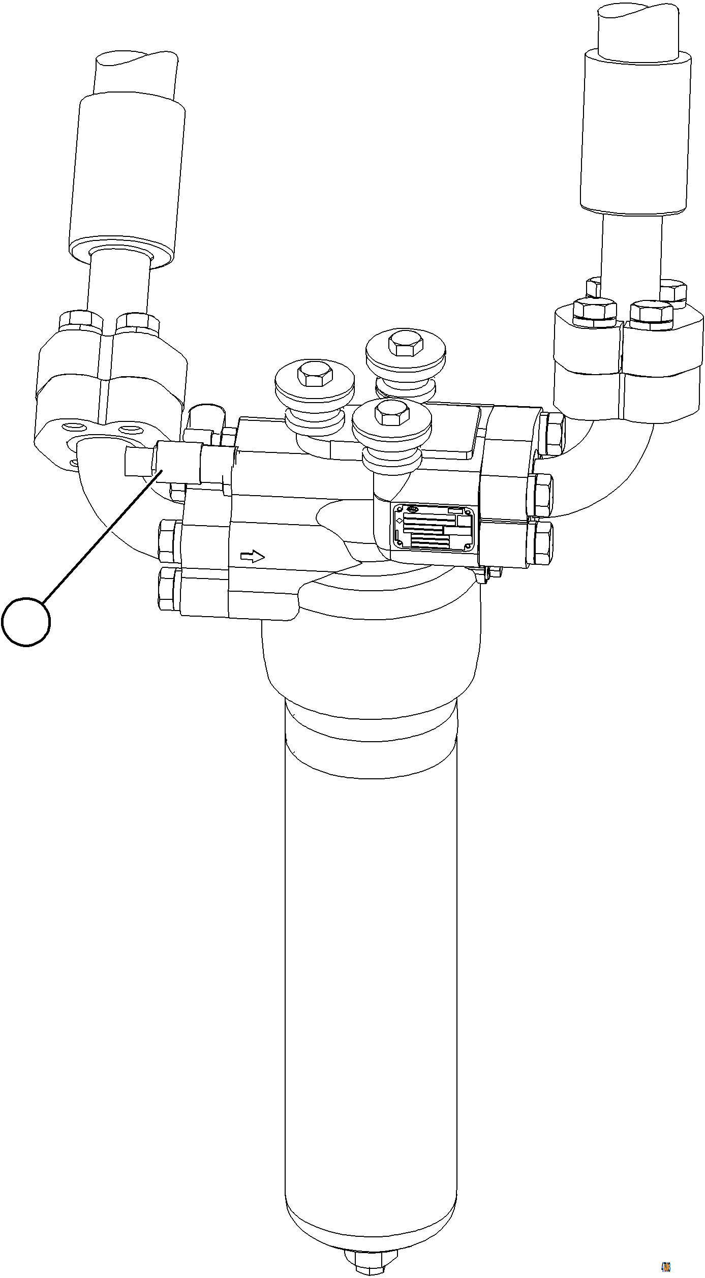 Dump Trucks Komatsu / AFE92-M 980E-5SE S/N A60051 - A60056  KHSA(afe92-m) / STEERING FILTER PRESSURE SWITCH(E-086 : 47803)