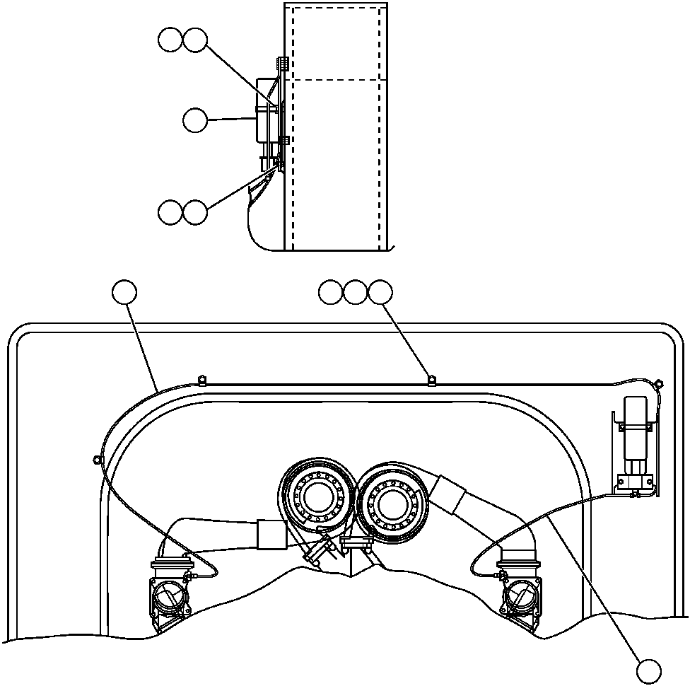 Komatsu parts book diagram for AFP49-A thru E  530M  S/N A30001-A30008 (DH627-0): ETHER STARTING AID