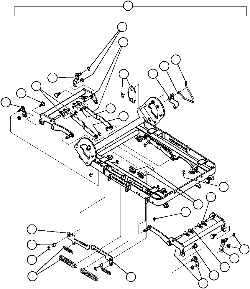 Komatsu parts book diagram for AFP49-A thru E  530M  S/N A30001-A30008 (DH627-0): OPERATOR'S SEAT ASSEMBLY - 3 (VE8861)