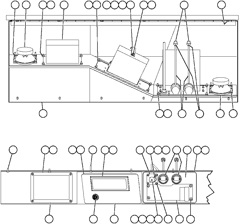 Komatsu parts book diagram for AFP49-A thru E  530M  S/N A30001-A30008 (DH627-0): OVERHEAD DASH MODULE