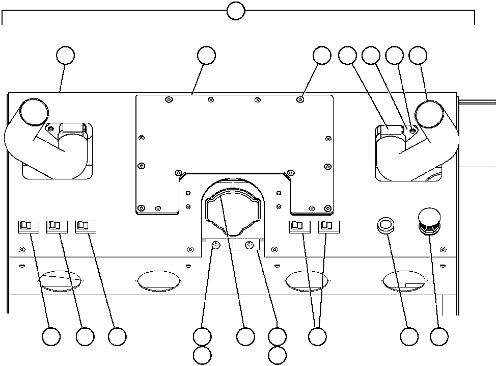 Komatsu parts book diagram for AFP49-A thru E  530M  S/N A30001-A30008 (DH627-0): DASH SUB PANEL ASSEMBLY (EG6679)