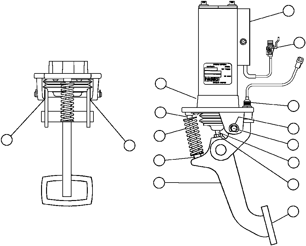 Komatsu parts book diagram for AFP49-A thru E  530M  S/N A30001-A30008 (DH627-0): BRAKE VALVE (PB9686)