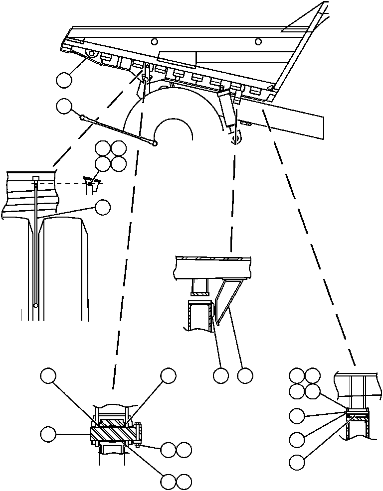 Komatsu parts book diagram for AFP49-A thru E  530M  S/N A30001-A30008 (DH627-0): BODY INSTALLATION