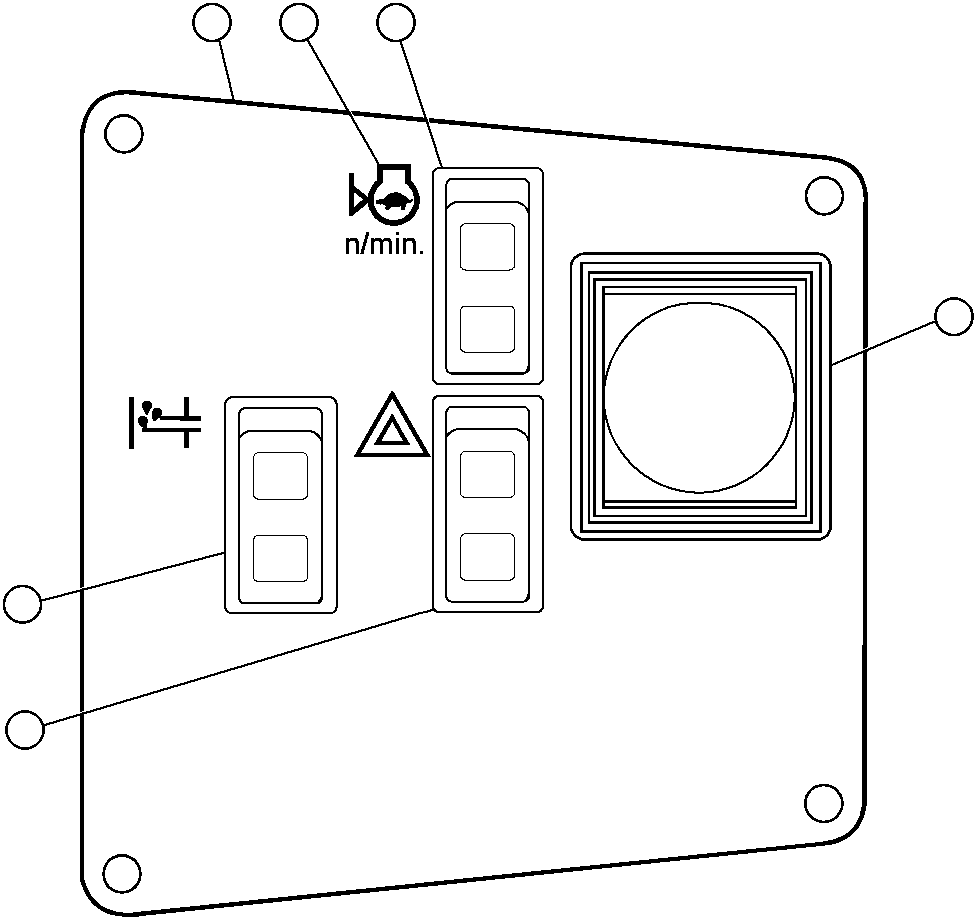 Komatsu parts book diagram for AFP49-A thru E  530M  S/N A30001-A30008 (DH627-0): POD MODULE (R.H.)