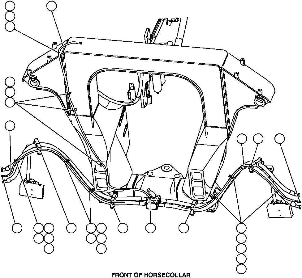 Komatsu parts book diagram for AFP49-A thru E  530M  S/N A30001-A30008 (DH627-0): BRAKE CONTROL PIPING - 2