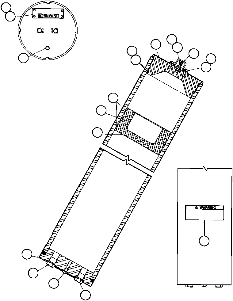 Komatsu parts book diagram for AFP49-A thru E  530M  S/N A30001-A30008 (DH627-0): STEERING ACCUMULATOR ASSEMBLY (ED8926)