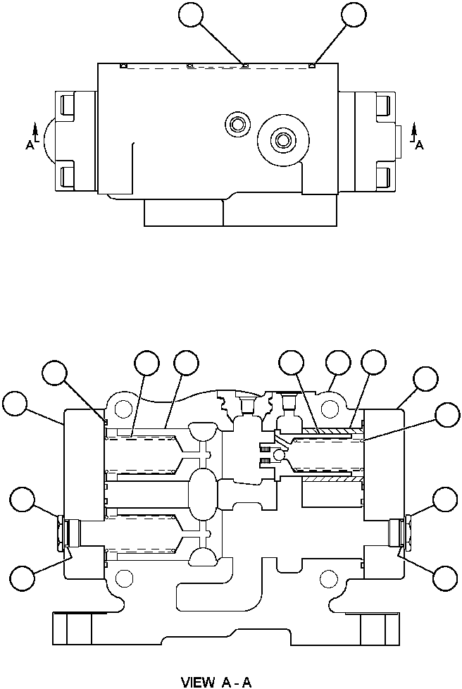 Komatsu parts book diagram for AFP49-A thru E  530M  S/N A30001-A30008 (DH627-0): OUTLET SECTION (BF3249)