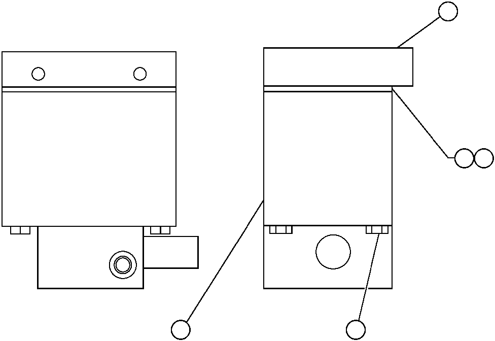 Komatsu parts book diagram for AFP49-A thru E  530M  S/N A30001-A30008 (DH627-0): BRAKE CONTROL VALVE - FRONT (EF8282)