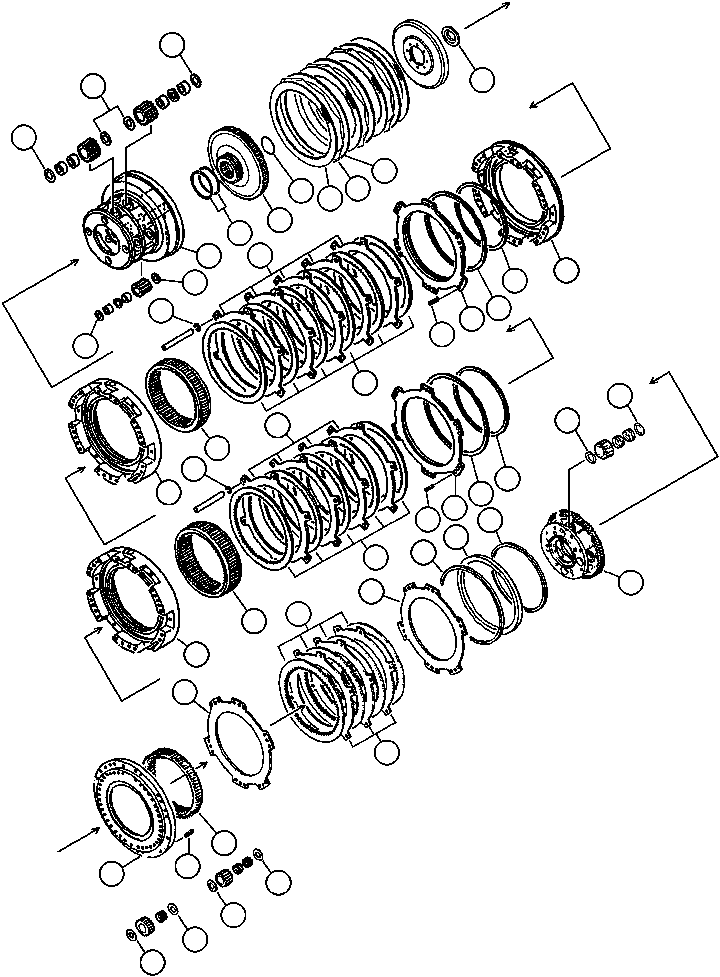 Komatsu parts book diagram for AFP49-A thru E  530M  S/N A30001-A30008 (DH627-0): RANGE SECTION