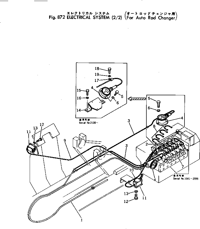 Other Komatsu / BC100-1 S/N 1001-UP(bc100-1c) / ELECTRICAL SYSTEM (2/2)(FOR AUTO ROD CHANGER)(240070 : 872) Other Komatsu / BC100-1 S/N 1001-UP(bc100-1c) / ELECTRICAL SYSTEM (2/2)(FOR AUTO ROD CHANGER)(240070 : 872)
