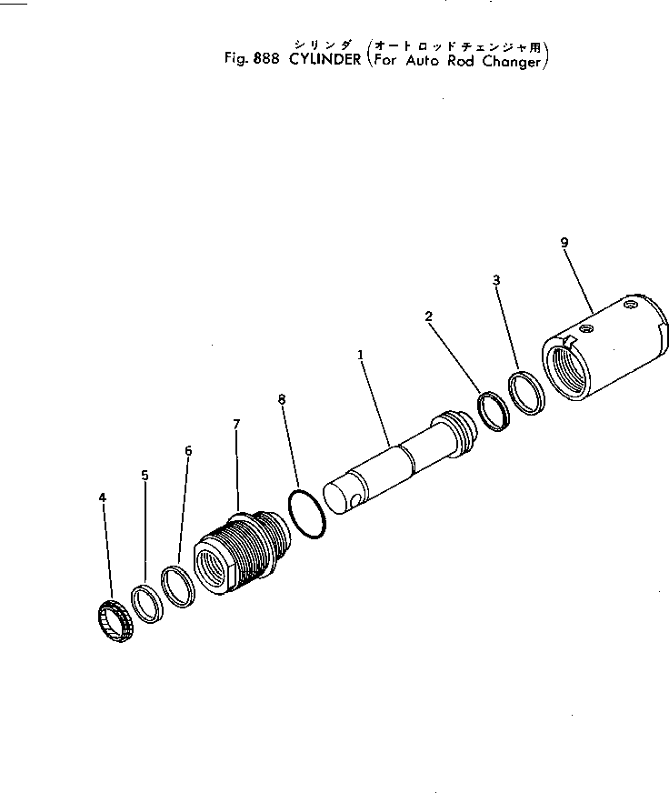 Other Komatsu / BC100-1 S/N 1001-UP(bc100-1c) / CYLINDER (FOR AUTO ROD CHANGER)(240300 : 888) Other Komatsu / BC100-1 S/N 1001-UP(bc100-1c) / CYLINDER (FOR AUTO ROD CHANGER)(240300 : 888)