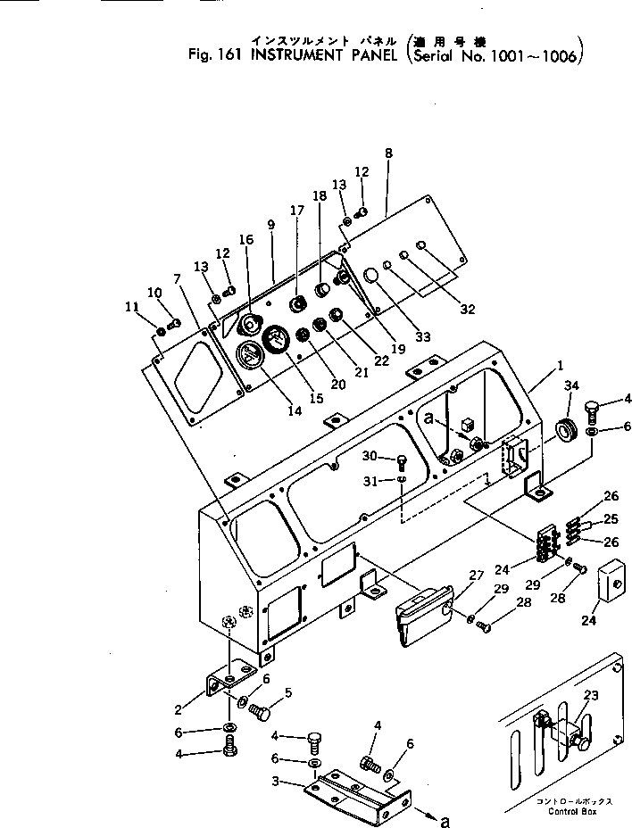 Other Komatsu / BC100-1 S/N 1001-UP(bc100-1r) / INSTRUMENT PANEL(#1001-1006)(030090 : 161) Other Komatsu / BC100-1 S/N 1001-UP(bc100-1r) / INSTRUMENT PANEL(#1001-1006)(030090 : 161)