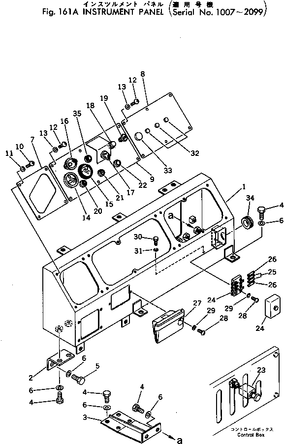 Other Komatsu / BC100-1 S/N 1001-UP(bc100-1r) / INSTRUMENT PANEL(#1007-2099)(030100 : 161A) Other Komatsu / BC100-1 S/N 1001-UP(bc100-1r) / INSTRUMENT PANEL(#1007-2099)(030100 : 161A)
