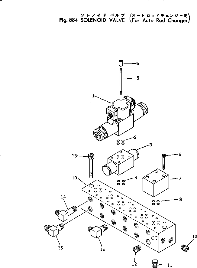 Other Komatsu / BC100-1 S/N 1001-UP(bc100-1r) / SOLENOID VALVE (FOR AUTO ROD CHANGER)(240260 : 884) Other Komatsu / BC100-1 S/N 1001-UP(bc100-1r) / SOLENOID VALVE (FOR AUTO ROD CHANGER)(240260 : 884)