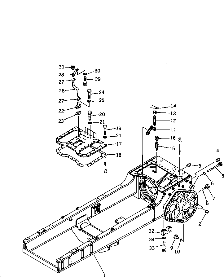 Other Komatsu / BF60-1 S/N 1001-UP(bf60-1r) / STEERING CASE AND MAIN FRAME(060220 : 2601) Other Komatsu / BF60-1 S/N 1001-UP(bf60-1r) / STEERING CASE AND MAIN FRAME(060220 : 2601)