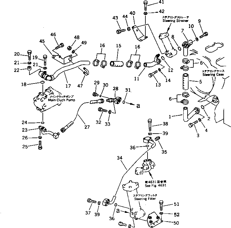 Other Komatsu / BF60-1 S/N 1001-UP(bf60-1r) / STEERING PIPING(120160 : 4511) Other Komatsu / BF60-1 S/N 1001-UP(bf60-1r) / STEERING PIPING(120160 : 4511)