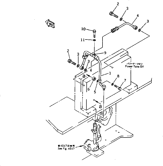 Other Komatsu / BF60-1 S/N 1001-UP(bf60-1r) / HYDRAULIC CLUTCH PIPING (4/5)(120200 : 4518) Other Komatsu / BF60-1 S/N 1001-UP(bf60-1r) / HYDRAULIC CLUTCH PIPING (4/5)(120200 : 4518)