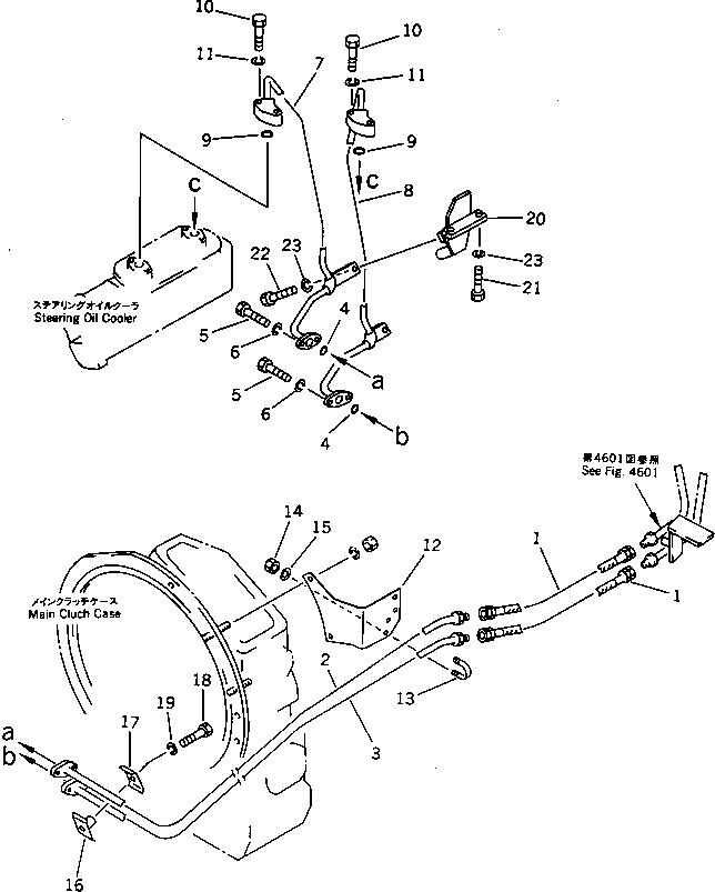 Other Komatsu / BF60-1 S/N 1001-UP(bf60-1r) / OIL COOLER PIPING (FOR TRANSMISSION OIL) (2/2)(120240 : 4602) Other Komatsu / BF60-1 S/N 1001-UP(bf60-1r) / OIL COOLER PIPING (FOR TRANSMISSION OIL) (2/2)(120240 : 4602)