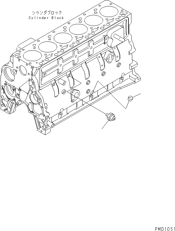 Komatsu parts book diagram for S6D102E-1C-Z S/N 26200929-UP: OIL PRESSURE SWITCH(#26200929-26222207)