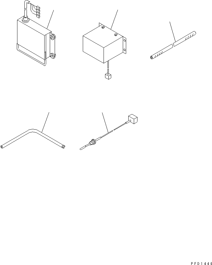 Komatsu parts book diagram for S6D102E-1C-Z S/N 26200929-UP: CERAMIC MUFFLER RELATED PARTS (FORWARDED INDIVIDUALLY PARTS)(#26201318-)