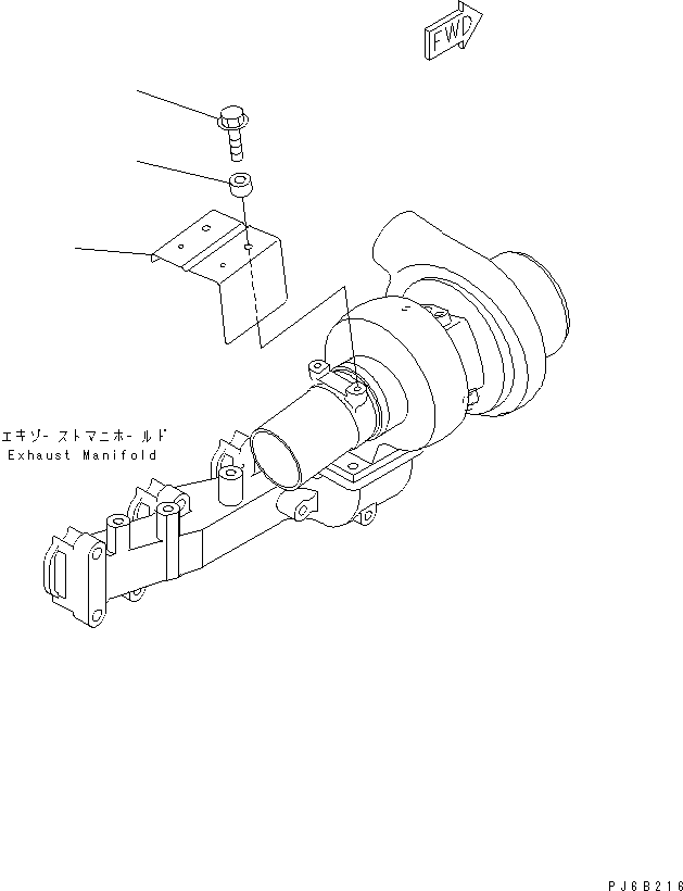 Komatsu parts book diagram for S6D102E-1C-Z S/N 26200929-UP: HEAT SHIELD (ORDERING TRANSFERRED PARTS)(#26252548-26257385)