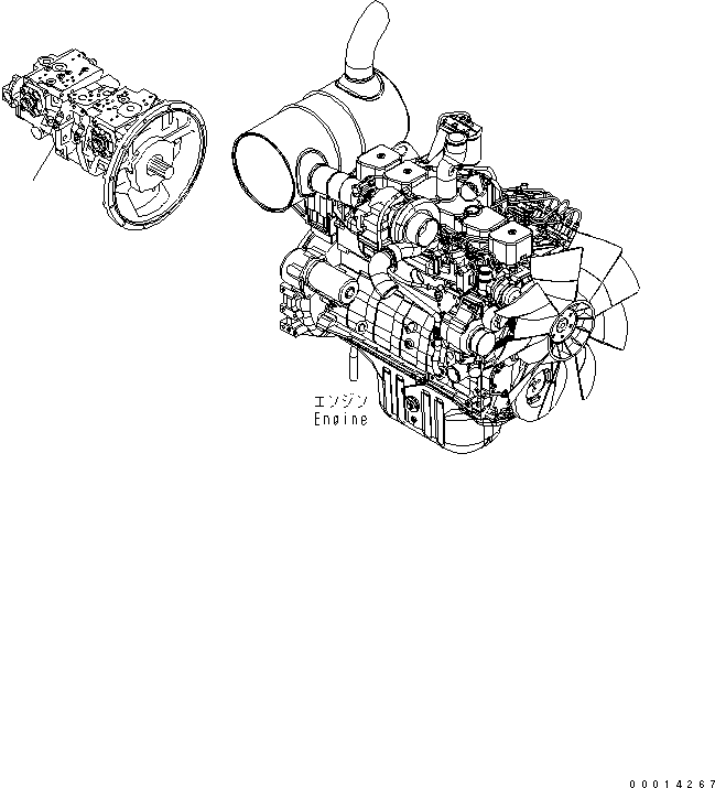 Other Komatsu / BP500-7-M1 S/N 20002-UP(bp500-7r) / PUMP(030010 : B0000-01A0)