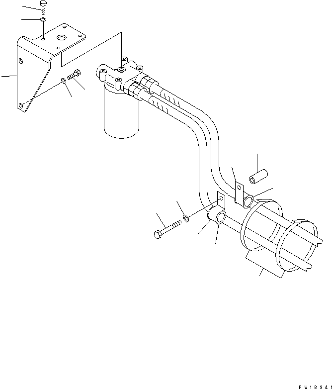Other Komatsu / BP500-7-M1 S/N 20002-UP(bp500-7r) / ENGINE MOUNT (FILTER REMOTE)(030030 : B0100-02A0)