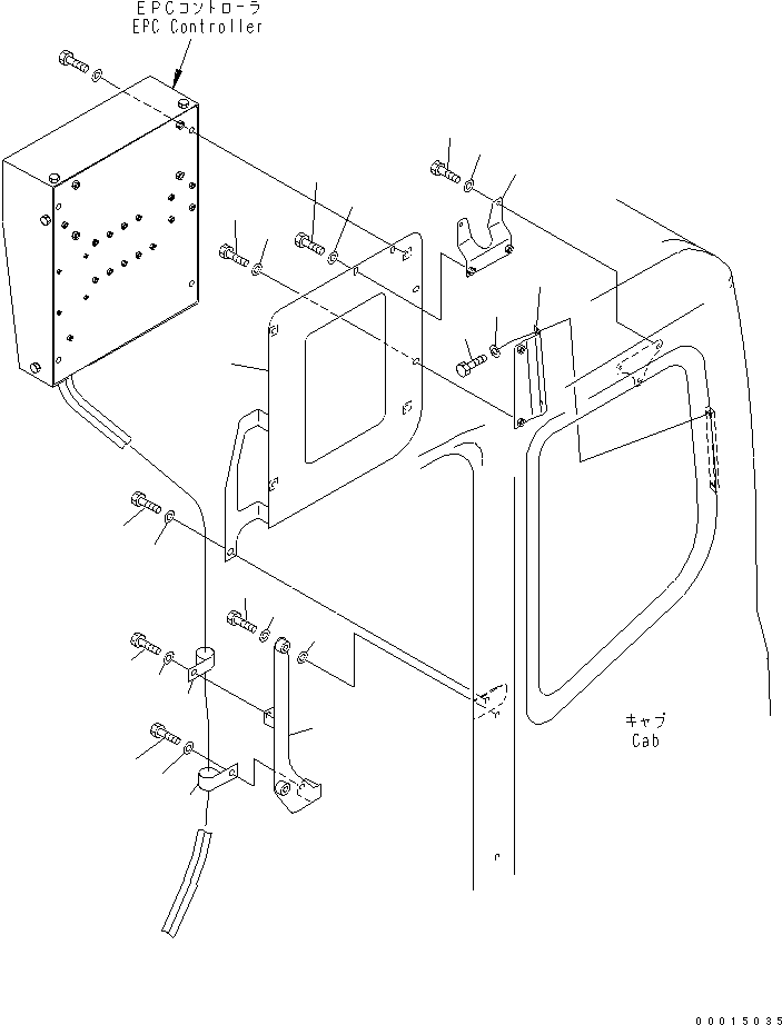 Other Komatsu / BP500-7-M1 S/N 20002-UP(bp500-7r) / WIRING (BRACKET)(120110 : E0200-09A0)