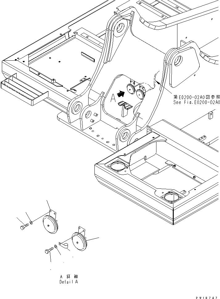Other Komatsu / BP500-7-M1 S/N 20002-UP(bp500-7r) / HORN(120140 : E0410-01A0)