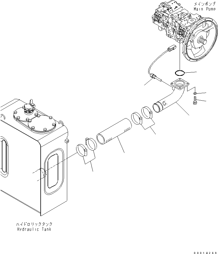 Other Komatsu / BP500-7-M1 S/N 20002-UP(bp500-7r) / SUCTION LINE(150060 : H0311-01A0)