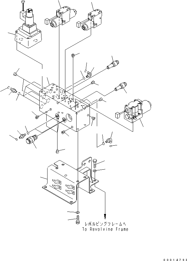 Other Komatsu / BP500-7-M1 S/N 20002-UP(bp500-7r) / ATTCHMENT LINE (BLOCK AND MAIN VALVE LINE) (1/4)(150140 : H1270-01A0)