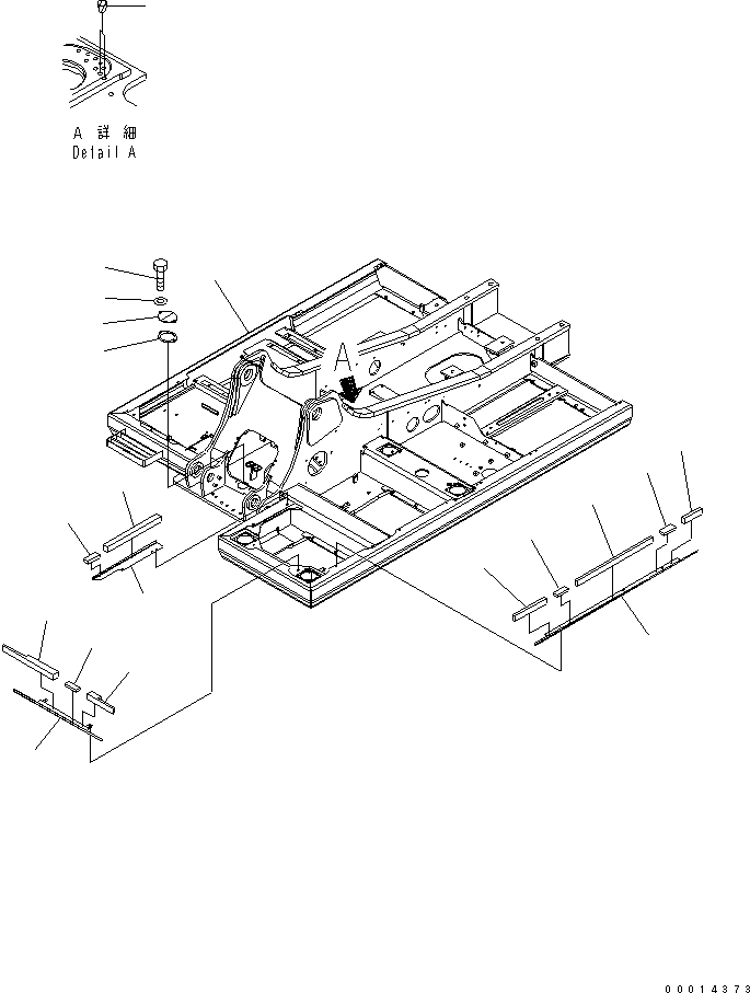 Other Komatsu / BP500-7-M1 S/N 20002-UP(bp500-7r) / REVOLVING FRAME (COVER)(180010 : J1110-01A0)