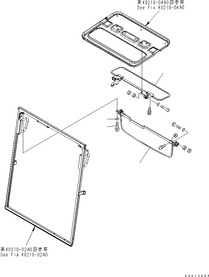 Other Komatsu / BP500-7-M1 S/N 20002-UP(bp500-7r) / SUN VISOR(210250 : K0330-01A0)