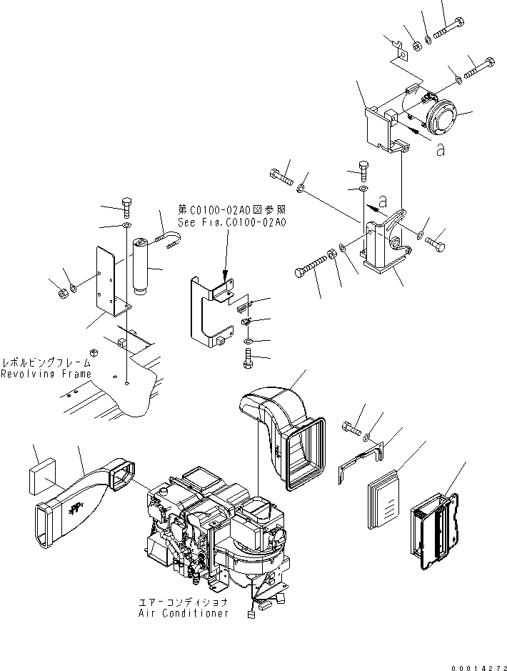 Other Komatsu / BP500-7-M1 S/N 20002-UP(bp500-7r) / AIR CONDITIONER (DUCT)(210270 : K0700-01A0)