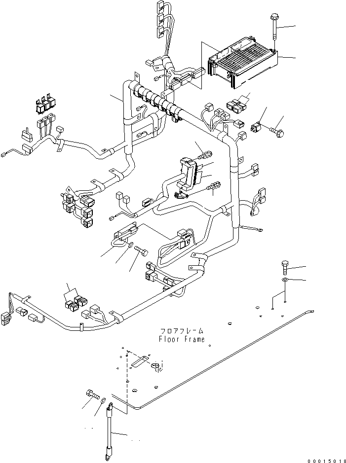 Other Komatsu / BP500-7-M1 S/N 20002-UP(bp500-7r) / FLOOR FRAME (ELECTRICAL)(210350 : K1110-06A0)