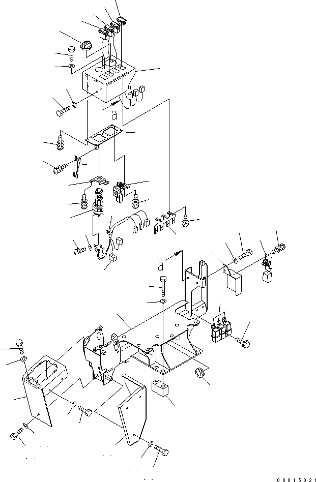Other Komatsu / BP500-7-M1 S/N 20002-UP(bp500-7r) / FLOOR FRAME (CONSOLE) (R.H.)(210430 : K1110-14A0)
