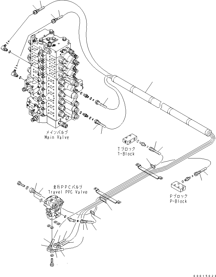 Other Komatsu / BP500-7-M1 S/N 20002-UP(bp500-7r) / FLOOR FRAME (PPC HOSE) (1/2)(210470 : K1110-18A0)