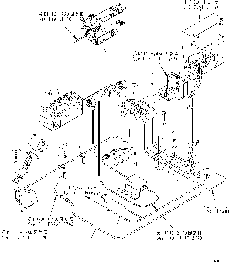 Other Komatsu / BP500-7-M1 S/N 20002-UP(bp500-7r) / FLOOR FRAME (ELECTRICAL AND CONTROL BOX)(210540 : K1110-25A0)