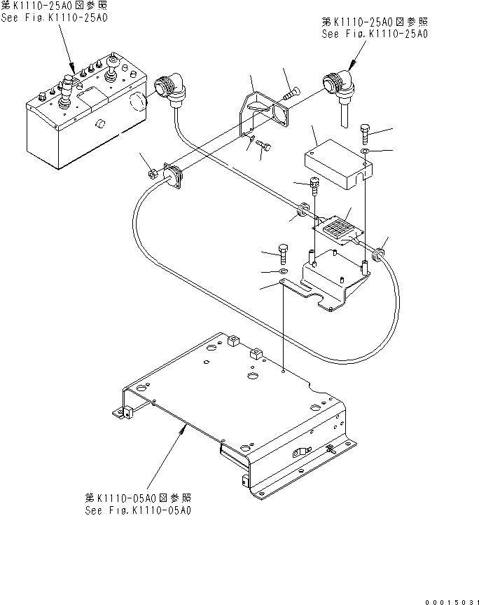 Other Komatsu / BP500-7-M1 S/N 20002-UP(bp500-7r) / FLOOR FRAME (FUSE BOX)(210560 : K1110-27A0)