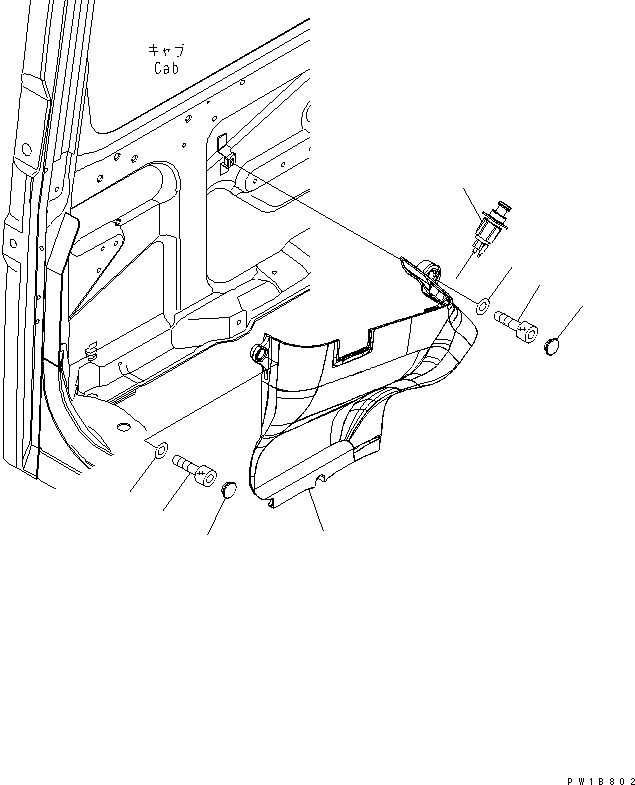 Other Komatsu / BP500-7-M1 S/N 20002-UP(bp500-7r) / COVER(210590 : K1740-01A0)