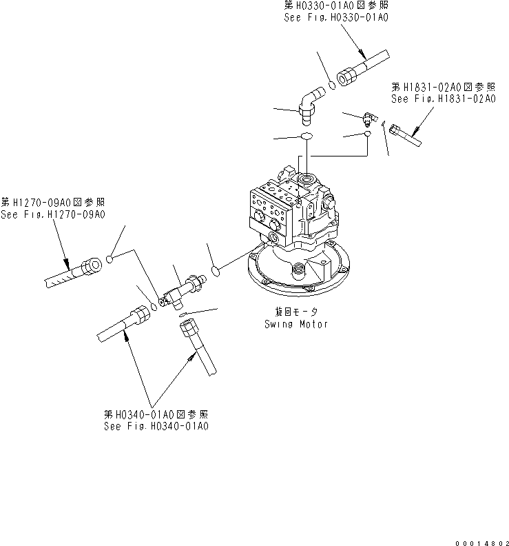 Other Komatsu / BP500-7-M1 S/N 20002-UP(bp500-7r) / SWING MOTOR (CONNECTING PARTS)(270030 : N1220-01A0)
