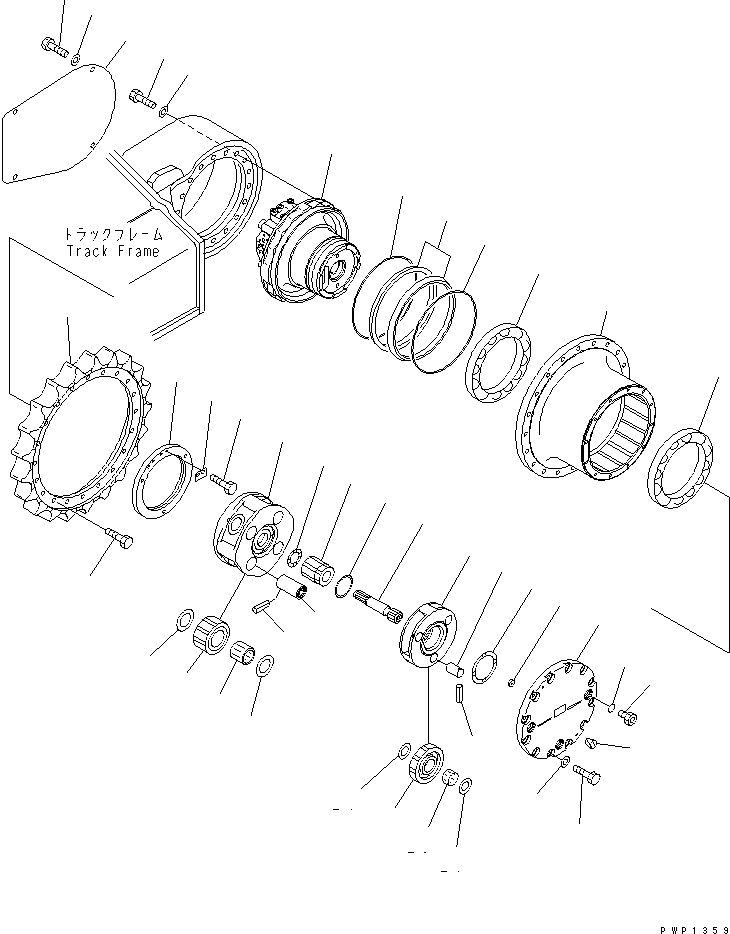 Other Komatsu / BP500-7-M1 S/N 20002-UP(bp500-7r) / FINAL DRIVE(300020 : P1210-01A0)