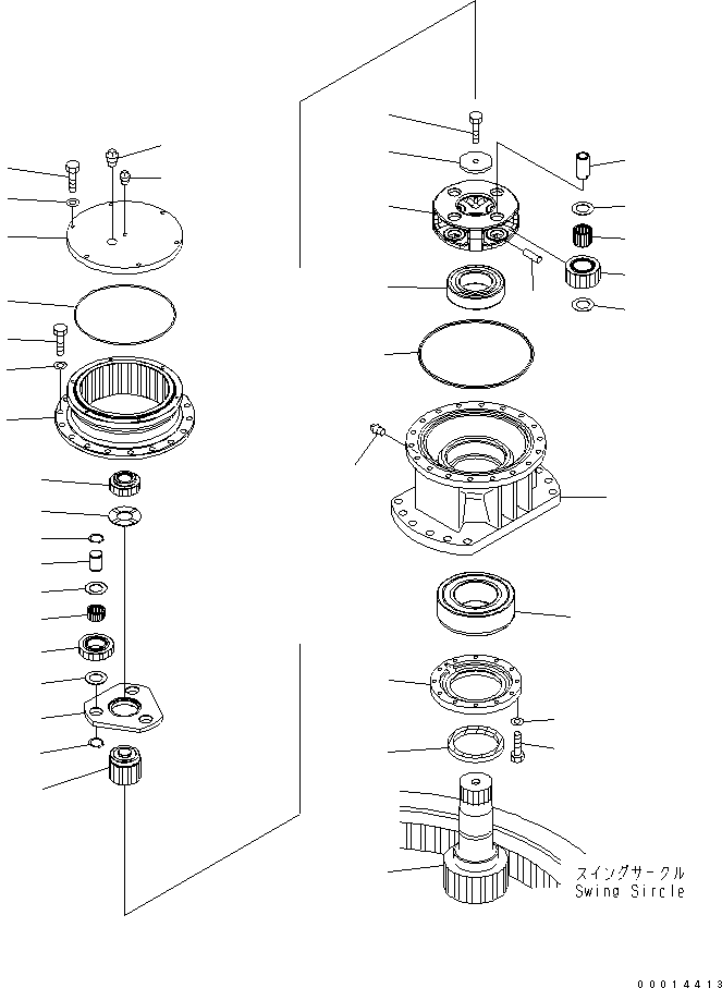 Other Komatsu / BP500-7-M1 S/N 20002-UP(bp500-7r) / SWING MACHINERY (SUPPLY ONLY)(450010 : Y0260-01A0)