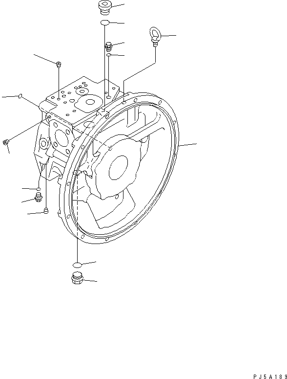 Other Komatsu / BP500-7-M1 S/N 20002-UP(bp500-7r) / MAIN PUMP (1/13)(450060 : Y1600-01A0)
