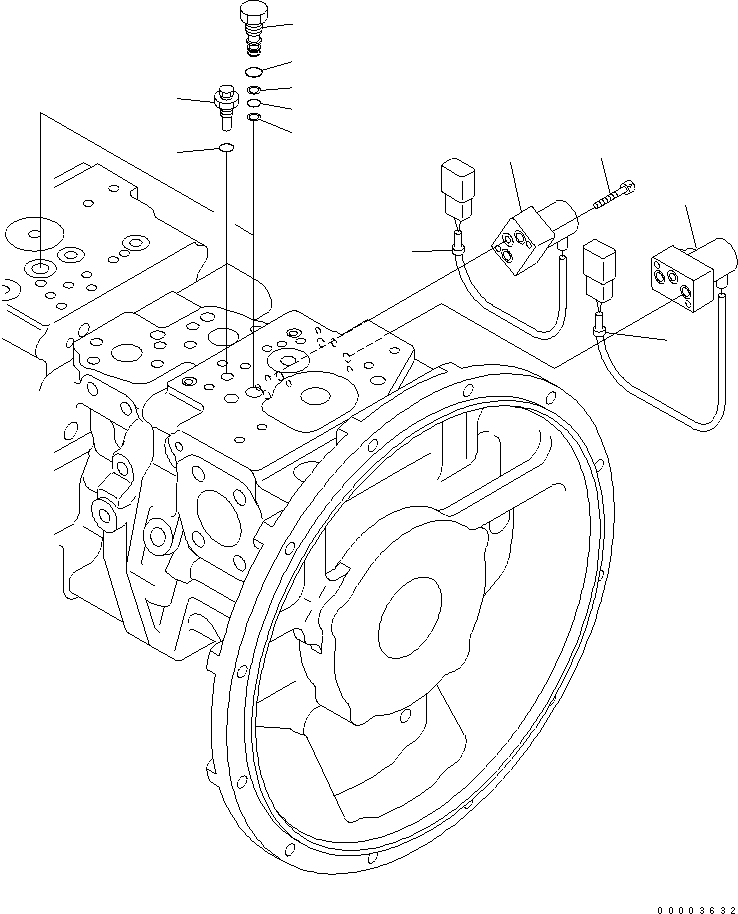 Other Komatsu / BP500-7-M1 S/N 20002-UP(bp500-7r) / MAIN PUMP (11/13)(450160 : Y1600-11A0)