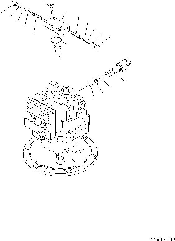 Other Komatsu / BP500-7-M1 S/N 20002-UP(bp500-7r) / SWING MOTOR (3/3)(450240 : Y1640-03A0)