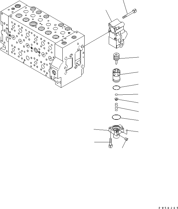 Other Komatsu / BP500-7-M1 S/N 20002-UP(bp500-7r) / MAIN VALVE (15/16)(450420 : Y1660-15A0)