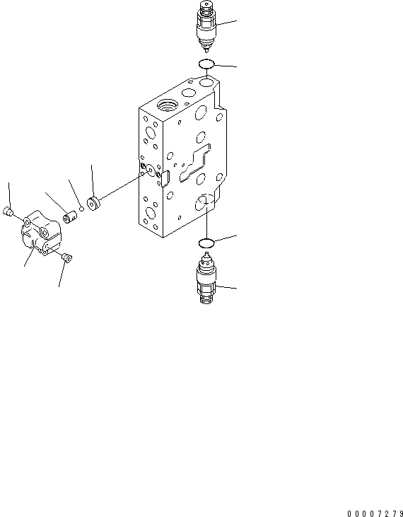 Other Komatsu / BP500-7-M1 S/N 20002-UP(bp500-7r) / SERVICE VALVE (3/3)(450460 : Y1669-03A0)