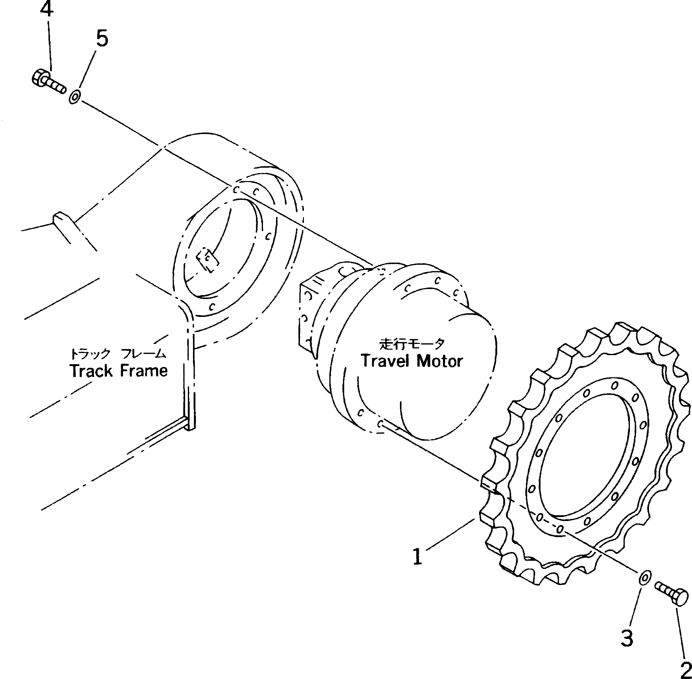 Mobile crushers and recyclers Komatsu / BR100RG-1 S/N 1002-UP(br100rgr) / FINAL DRIVE(060090 : 3361)